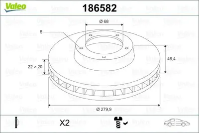 VALEO 186582 On Fren Aynasi Passat 96>00 A4 94>00 A8 96>10 Phaeton 02> 8E0615301P