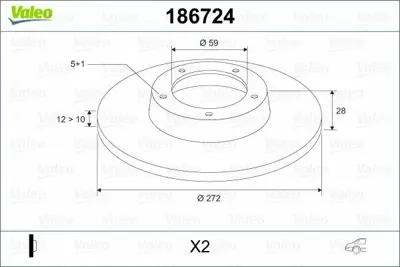 VALEO 186724 Arka Fren Dısk Aynası P407 C5 Iıı 1,6hdı 110 Fap 1,8 2,0 2,0hdı 135 Fap 2,2 3,0 05 - 04> 71772546, 9464222687, 9464222688, 4246P3, 4249C0, 4246P4, E169153, 1618861780, 4259C9, K9464222687