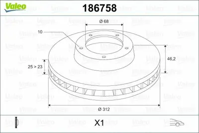 VALEO 186758 Ön Fren Aynası Passat 1.6-1.9tdı-2.0-1.8t 00-5.05 A4 01 A6 97 Superb Adet Fiyatı 8E0615301R