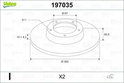 VALEO 197035 Fren Dıskı Arka C218 14>17 W211 02>08 S211 03>09 W212 09>15 S212 09>16 A0004231012