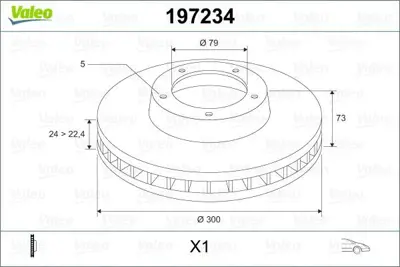 VALEO 197234 Fren Diski Ön X1 Bmw S Rie 3 E90-E91-E92-E93 3-2005 2.0 D. 2.0 İ 34116854998