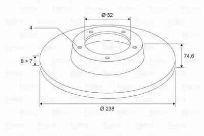 VALEO 197309 Arka Fren Aynası (Dıskı) Clıo I Iı Megane I R19 1,4 - 1,6 - 1,8 - 1,9 - 2,0 (Adet) 7700780077