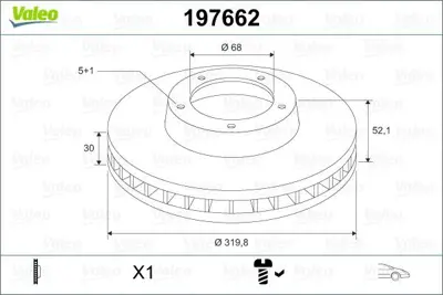 VALEO 197662 On Fren Disk Ayna (X2) Volvo C30 (533) 1.6 D2 - C30 (533) D3 C70 Ii (542) D3 - C70 Ii (542) D4 S40 Ii (544) D3 - S40 Ii (544) D4 - S40 Ii (544) 1.6 D2 - V50 (545) D4 - V50 (545) D3 - Kaplamali 8R0615301