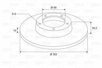 VALEO 197673 Fren Diski Arka X2 Cıtoen C4 Aırcross 04.12 Fren Diski Binek 1609901080, 4615A168