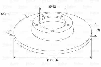 VALEO 197724 Arka Fren Dısk Aynası Toyota Avensıs 2.2d 4d 4243105050