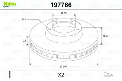 VALEO 197766 Fren Dıskı On Mını R60 R61 34119811537
