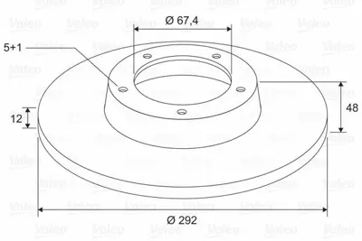 VALEO 197809 Arka Fren Dıskı 16 Inch Insıgnıa 1,4 1,6 1,8 2,0 08>> 13501313