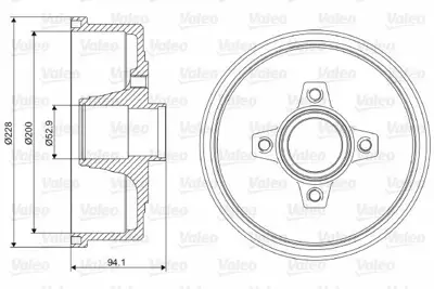 VALEO 237098 Arka Fren Kampanası Corsa C Tıgra B  418001