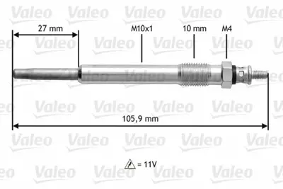 VALEO 345103 Kizdirma Bujisi Partner Ii Berlingo Ii Boxer Ii Jumper Ii Ducato Ii C5 P406 P307 Xsara Picasso Dw10td (2 0hdi) Expert Ii Jumpy Ii C8 P807 P806 Evasion Dw10ated4 Dw12ted4 9900HDI01