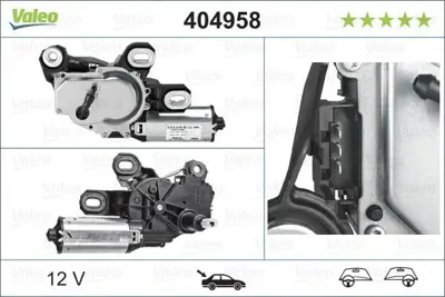 VALEO 404958 Silecek Motoru Arka Sağ Vıano W639 07> Vıto W639 03> A6398201008