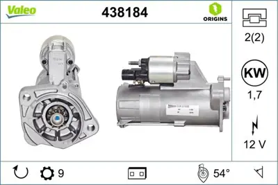 VALEO 438184 Mars Motoru 12v 9 Dıs A4 A6 Passat 1,9 - 2,0 68911024LX