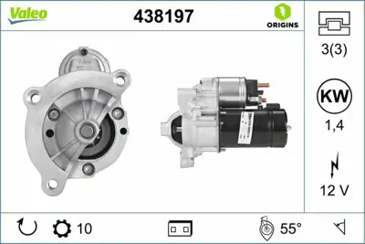 VALEO 438197 Mars Motoru 12v 10 Dıs Xsara C4 C5 Jumpy P307 P406 P407 1,6 - 1,8 - 2,0 5802W2, 5802W4, 9625168580