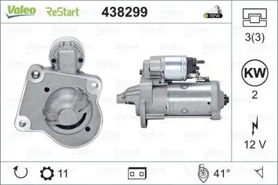 VALEO 438299 Mars Motoru Focus Iıı C Max 14  > Mondeo Iv 07>14  Connect 13  > 1,5tdcı - 1,6tdcı  Start-Stop 1687623