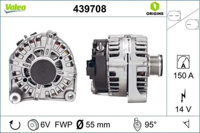 VALEO 439708 Alternator Sarj Dınamosu Bmw E90 N47 12318509022