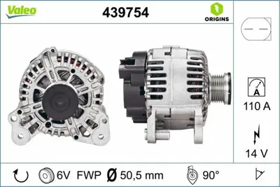 VALEO 439754 Alternator Vag 3C903023RX