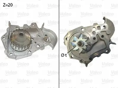 VALEO 506573 Devirdaim Su Pompasi Logan Sandero Clio Ii Megan I Kangoo Scenic R19 1.4 8v - 1.6 8v K7m K7j 7701478018