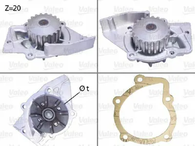 VALEO 506575 Devirdaim (Su Pompasi) Partner Ii Berlingo Ii Expert Ii Jumpy Ii Dw8 - Dw8b Xantia P406 Boxer Ii Jumper Ii C5 P307 C4 Partner Ii Berlingi Ii 806 Evasion Dw10td (2 0hdi 8v) 1201C4