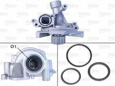 VALEO 506918 Devirdaim Su Pompasi P206 Gti 406 Ym P307 P607 P807 C4 C5 Ew10j4 (2 0 16v) P407 C5 Ii 406 Ym Ew7a - Ew7j4 P407 P607 C8 P807 Ew12j4 1201E7