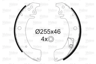 VALEO 562045 Arka Fren Pabuclu Balata Trafıc 1,4 1,6 Em 4401408