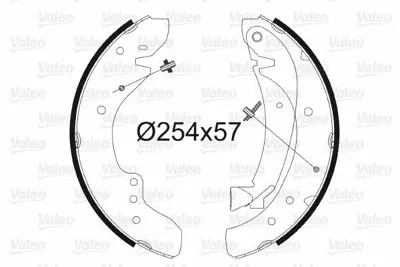 VALEO 562584 Arka Fren Pabuclu Balata Boxer (1400 Kg) Jumper (1400 Kg) Ducato 1400 Kg 4241H4, 9945885