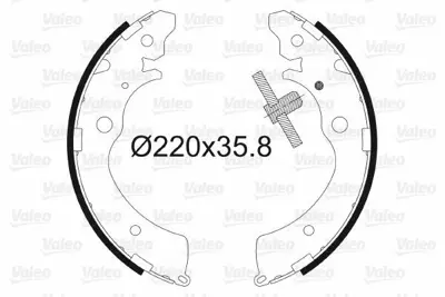 VALEO 562591 Fren Balatası Arka Pabuc Honda Accord 85-93 Cıvıc Vıı 00-05 Cr-V 95-06 Fr-V 04 -> Hr-V 99-> Jımny 98 43053S6AE50