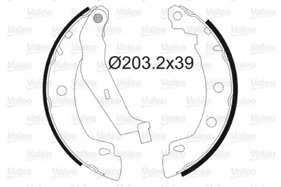 VALEO 562629 Arka Fren Balatası Pabuc Megane I 96>03 7701204835