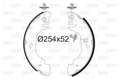 VALEO 562637 Arka Fren Pabuclu Balata Transıt T12 2.5d 94>00 7125122