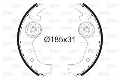 VALEO 562761 Arka Pabuc Fren Balatası Uno 60 4162186