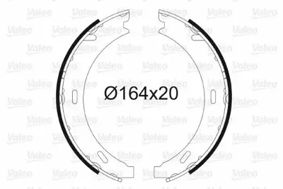 VALEO 562767 Fren Balatasi Arka (Park Freni Pabucu) W168 97>04 W169 04>12 W245 05>11 Vaneo 414 02>05 W203 00>07 C209 02>09 A1244200320