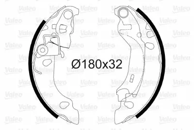 VALEO 564081 Arka Fren Balatası Pabuc Panda 169 1,1 - 1,2 - 1,3d Multıjet 03> 77362491