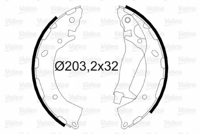 VALEO 564090 Arka Fren Balatası Kampana Tıp Pabuc Hyundaı Getz 2002-> 583051CA00