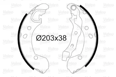 VALEO 564099 Arka Fren Balatası (Pabuc) Mıcra Iıı K12 03>10 Note 07>10 Clıo Iı 04> Clıo Iıı 05> 7701208357, D4060AX601