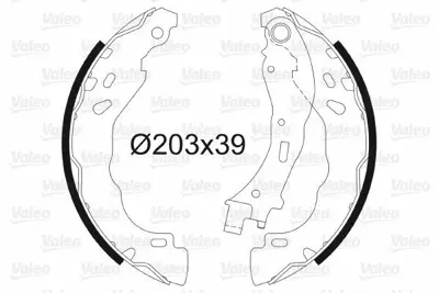 VALEO 564157 Arka Fren Balatasi (Pabuclu) Renault Clio Ii 98>03 Clio Iv 12> Symbol Ii 08> Symbol Iii 14> Dacia Logan 04> Dacia Sandero Ii 08> Duster 10> Nisssan Micra Iv 10>15 Note 13> 1606631180
