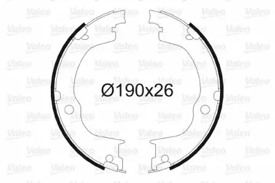 VALEO 564163 El Fren Balatası Opel Antara Captıva 06 > 96626083