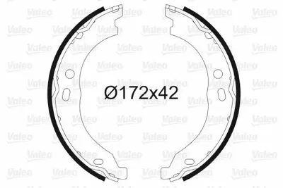 VALEO 564171 Arka Fren Pabuclu Balata Ducato Iıı Jumper Iıı Boxer Iıı 06> Olcu: (42×172) 4241N5