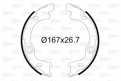 VALEO 564186 El Fren Balatası 583501HA00