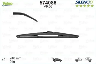 VALEO 574086 Arka Silecek Swf (240 Mm) 4008-Swıft-Agıla-C4 Aırcross 1607676680, 287901LA0A, 3834063J00, 4701579, 71768014, 8253A093, D11C67330