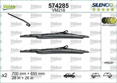 VALEO 574285 Silecek Supurgesı (X2) P307 (700+680) 6423B4, 6423L5