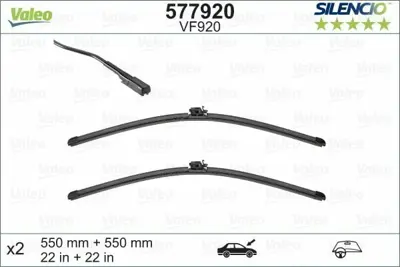 VALEO 577920 Silecek  Süpürgesı Ön Takım A2058204503