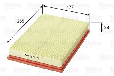 VALEO 585051 Hava Filitresi 1E0013Z40, F02Z9601A1A