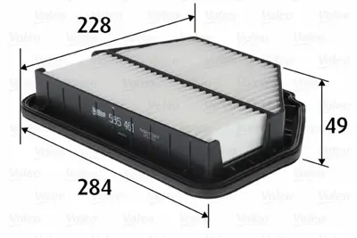 VALEO 585461 Hava Filitresi Captıva <11 Antara 2,0cdtı <11 4807917, 96628890