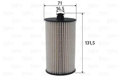 VALEO 587071 Yakıt Filitresi 2E0127177, 2E0127159, 2E0127399