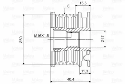 VALEO 588020 Alternatör Kasnağı 05080464AB
