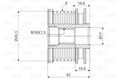 VALEO 588048 Alternator Kasnagi (Rulmanli) Ds3 C3 Iii P208 P207 P3008 P2008 Partner Tepe 207 P308 P508 P208 P5008 C3 Picasso C4 C4 Picasso C5 Iii Berlingo Iii Ep6 Ep6c Ep6cdt Mini Cooper S - R56 - R57 - R58 - R59 (120a Icin) 1 6 Vti - 1 6thp 16v - W11b16 12317561555