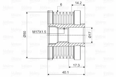 VALEO 588081 Alternator Kasnağı Rulmanlı Juke Prımera Qashqaı X Traıl 2,0 - 2,2 01> 23151EL010