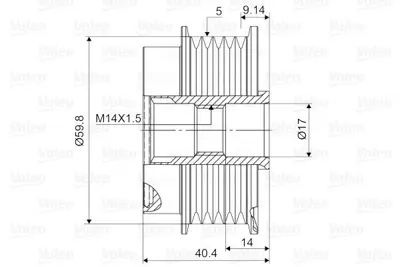 VALEO 588115 Alternator Rulmanı Yarıs 1,4 D4d 2001-2005 P1 Kasa 2706033030