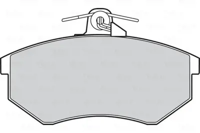 VALEO 670017 Dısk Fren Balatası (Ön) Volkswagen Golf Iıı 91>95, Passat B3 88>91  Audı 80, 90, 200 76>, A4 94> 8E0698151N