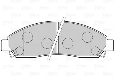 VALEO 670099 On Fren Dısk Balatası Isuzu D-Max 4x2 4x4 04>10 8973293330, 8973682510, 8973682520, 89040317, 8980511170