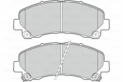 VALEO 670108 On Fren Dısk Balatası Isuzu D-Max 4x2 4x4 10>20 P34007, 8979475710, 8980791040, 52129019, 94770229, 4425052010, 4420052010