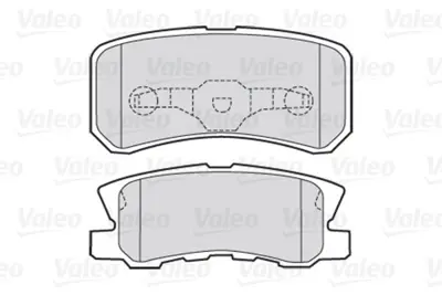 VALEO 670520 Arka Fren Balatası Pajero Iı 2,5td 12 - 90 04 - 00 Pajero Iıı3.5 V6 Gdı (04 - 00 ),3,2 Dı D (04 - 00 425390